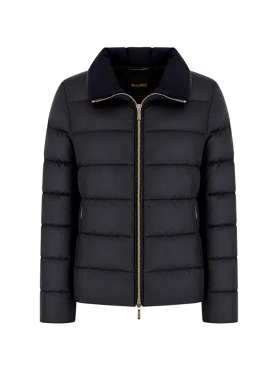 Moorer Argentea Quilted Puffer Jacket In Black