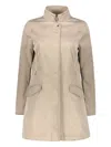 Moorer Jacket With Zip And Button Fastening In Neutrals