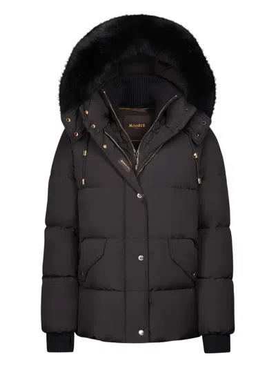Moorer Attica Puffer Jacket In Black