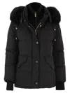 Moorer Quilted Jacket With Removable Fur Hood In Black