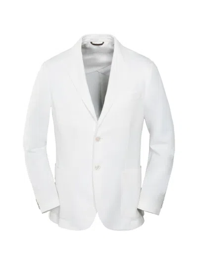 Moorer Audley-si14 Single-breasted Jacket In White