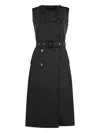 Moorer Aurelia Techno Fabric Trench Coat In 黑色