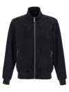 Moorer 'axten' Reversible Bomber Jacket In Black