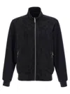 Moorer 'axten' Reversible Bomber Jacket In Black