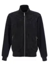 Moorer 'axten' Reversible Bomber Jacket In Blue