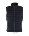 Moorer Calaf Quilted Padded Vest In Black