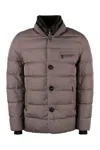 Moorer Balducci Short Down Jacket In Beige