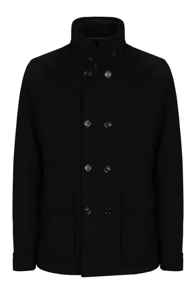 MOORER BAS DOUBLE-BREASTED COAT