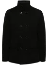 Moorer Tailored Black Jacket With Classic Lapel And Button Closure In Black