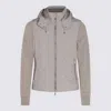 Moorer Dove Grey Polyester Evan Down Jacket