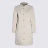 Moorer Quilted High Collar Long Jackets