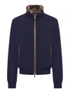 Moorer Bellati-mrw Jacket With Plush Lining In Blue