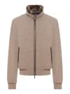 Moorer Bellati Bomber Jacket In Brown