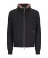Moorer Beautiful Cashmere And Silk Bomber Jackets In Black