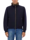 Moorer Bellati-mrw Jacket With Plush Lining In Blue