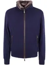 Moorer Bellati Bomber Jacket In Blue