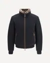 Moorer Beautiful Cashmere And Silk Bomber Jackets In Black