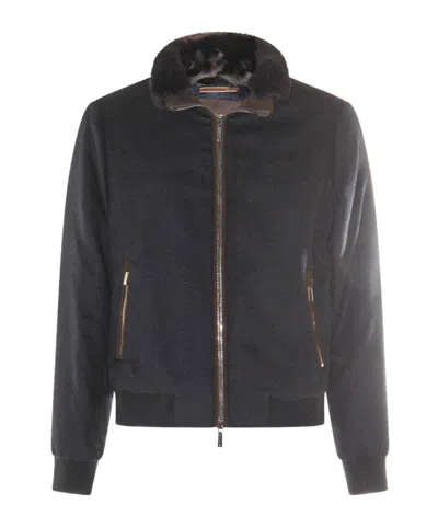 Moorer Bellati-mrw Bomber Jacket In Gray