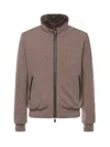 Moorer Boudin Quilted Goose Down Padded Bomber Jacket In Neutral