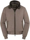 Moorer Bellati-mrw Virgin Wool-blend Jacket In Grey