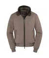 Moorer Bellati-mrw Virgin Wool-blend Jacket In Brown