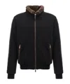 Moorer Wool Blend Bellati Down Jacket In Black