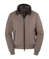 Moorer Bellati-mrw Virgin Wool-blend Jacket In Brown