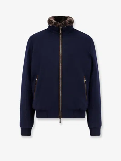 Moorer Bellati-mrw Wool Jacket In Blue