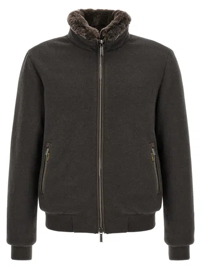 Moorer Bellati Mrw Bomber Jacket Acqua Collection In Multi