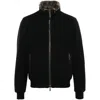 Moorer Beautiful Cashmere And Silk Bomber Jackets In Black