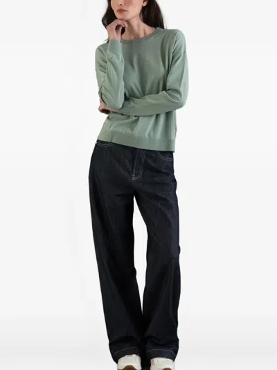 Moorer Bema Crew-neck Sweater In Green