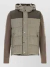 Moorer Cappuccino Wool Bensa Down Jacket In Multi