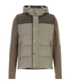 Moorer Cappuccino Wool Bensa Down Jacket In Multi