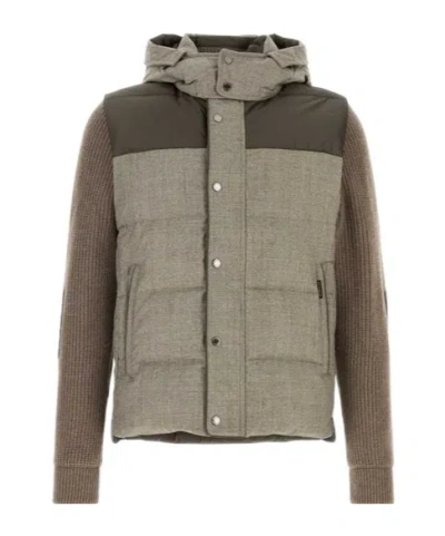 Moorer Benso Hooded Down Jacket In Green