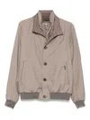Moorer Bomber Jacket Jackets Beige In Nude