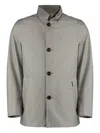 Moorer Techno Fabric Jacket In Grey