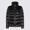 Moorer Insulated Jackets With High Collar And Pockets In Black