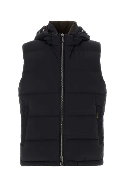 Moorer Black Nylon Blend Rick Down Jacket In Blue