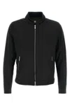 Moorer Black Nylon Blend Vangi-kn Jacket In Nero