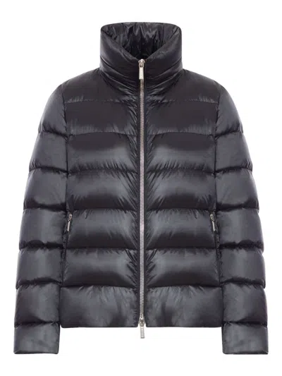 MOORER BLACK QUILTED JACKET