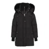 Moorer Black Wool Down Jacket In Black