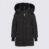 Moorer Black Wool Down Jacket In Black