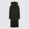 Moorer Dark Blue Puffer Zagara-kn Down Jacket In Black