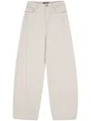 Moorer Blanche 25 Wide-leg Jeans In 中性色