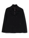 Moorer `volmer` Double-breasted Blazer In Dark Blue