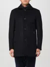 Moorer Feather-down Single-breasted Coat In Blau