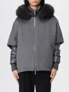 Moorer Blazer  Woman Color Grey In Gray