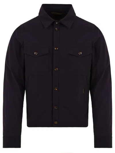 Moorer Coats Blue In Black