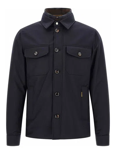 Moorer Blue Dasson Overshirt