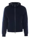 Moorer Blue Grey Oniro Down Jacket In Multi